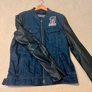 Harley-Davidson Navy and Black Bomber Jacket